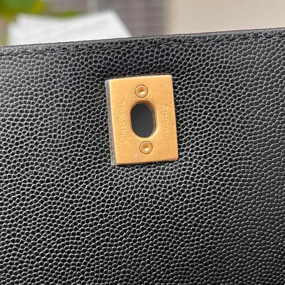 Brand New Coco Chanel Flapbag with handle, v b/black with dust bag and box. - Picture 12 of 15